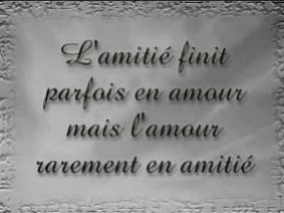 l'amiti&eacute;